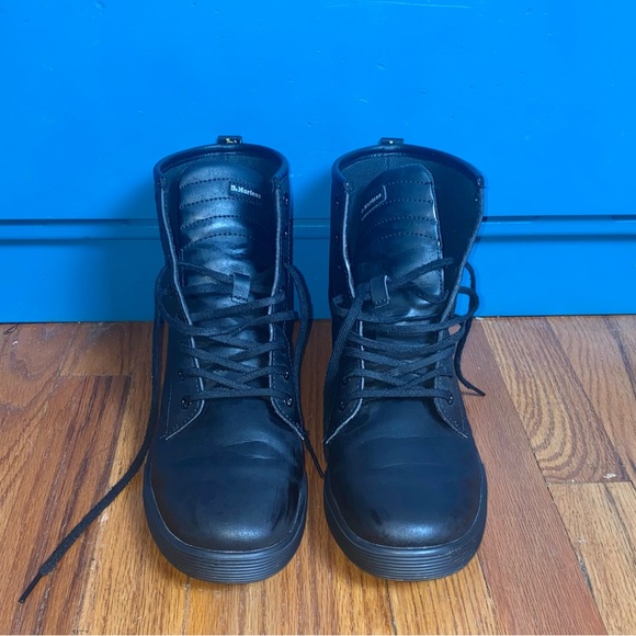 Dr Martens “Sheridan” High Top Boot. Black Matte Synthetic Material. Size W 10. - Picture 9 of 16